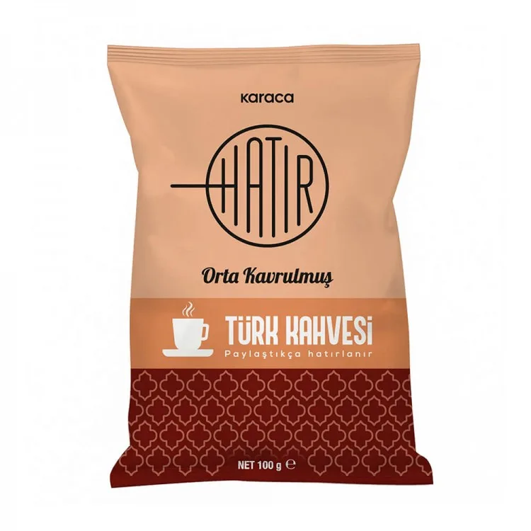 Hatır Orta Kavrulmuş Bol Köpüklü Türk Kahvesi 100 gr